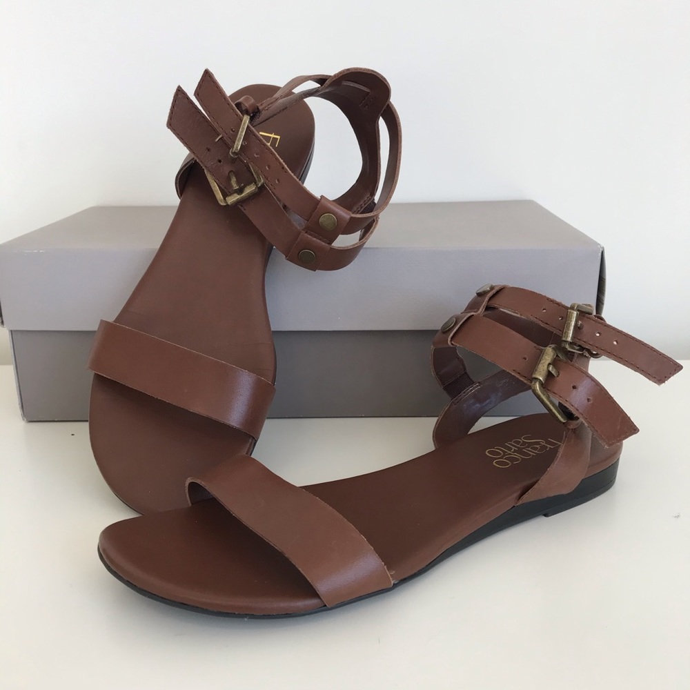 Franco Sarto Geri leather gladiator sandals Sz 6.5